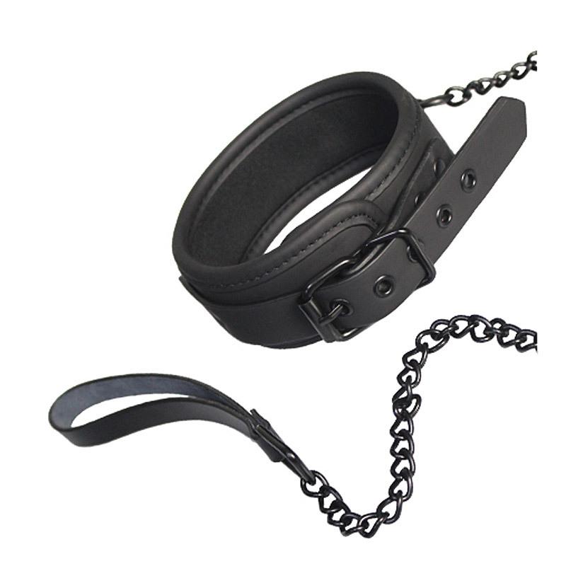 Blaze Obojek s vodítkem neoprenový černý