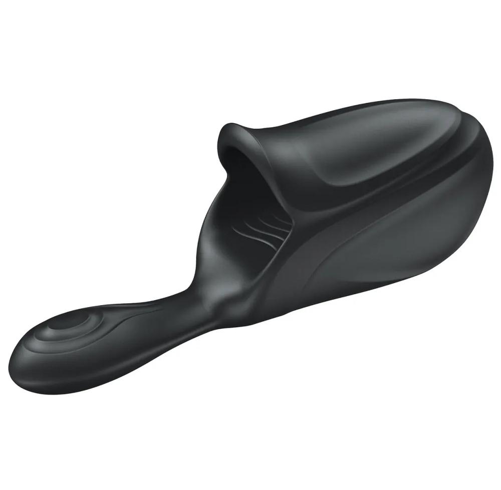 BASIC X Ernesto - Vibrační masturbátor s uzavřenou špičkou černý