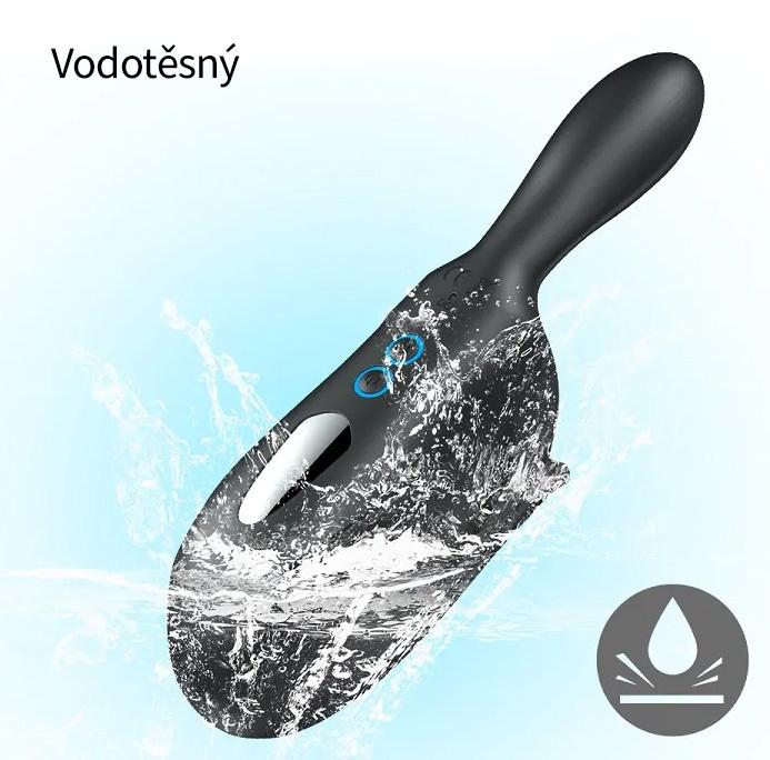 BASIC X Ernesto vibrační masturbátor s uzavřenou špičkou černý