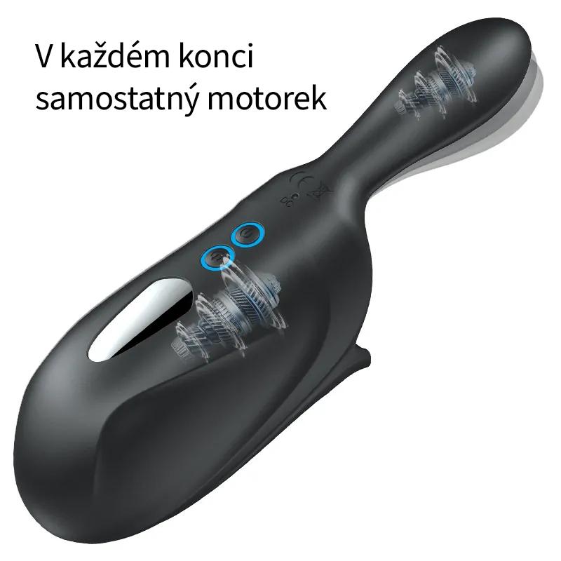 BASIC X Ernesto vibrační masturbátor s uzavřenou špičkou černý