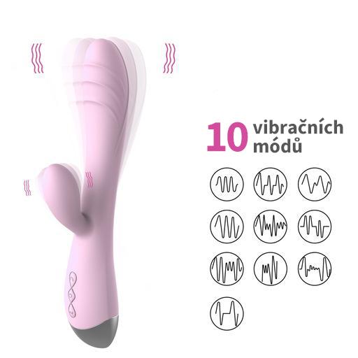 BASIC X Philip rabbit vibrátor světle růžový - Image 6
