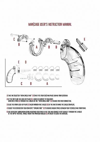 ManCage 01 Klec na penis 9 cm - transparetní - Obrázek 4