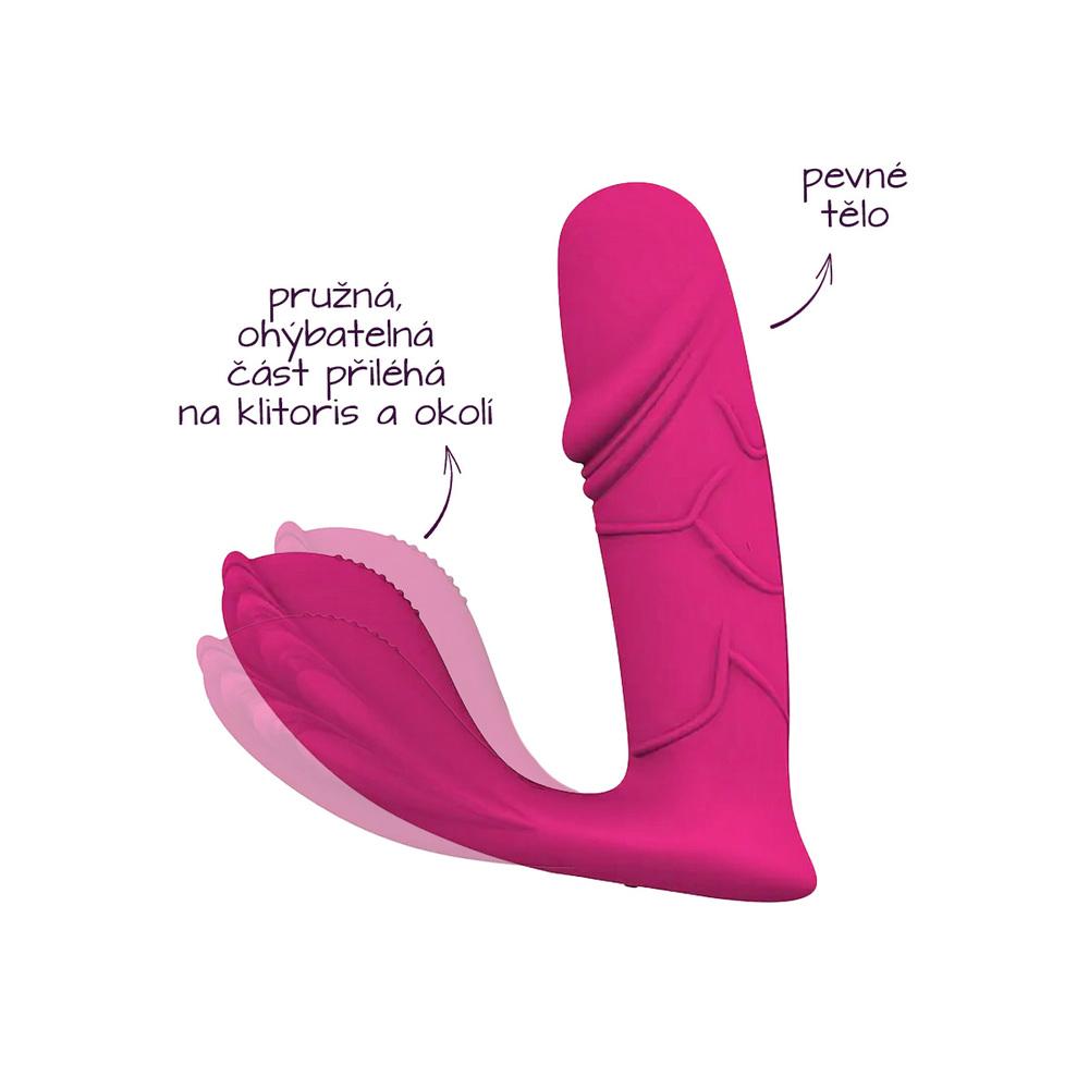 Romant Romeo  pulzátor do kalhotek na dálkové ovládání růžový - Image 4