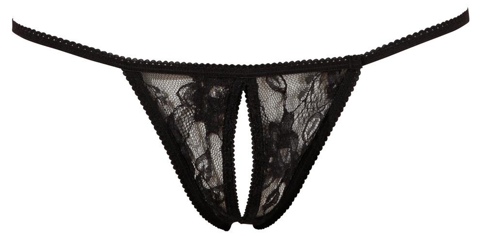 Mandy Mystery Krajková tanga s prostřihem S-L - Image 3