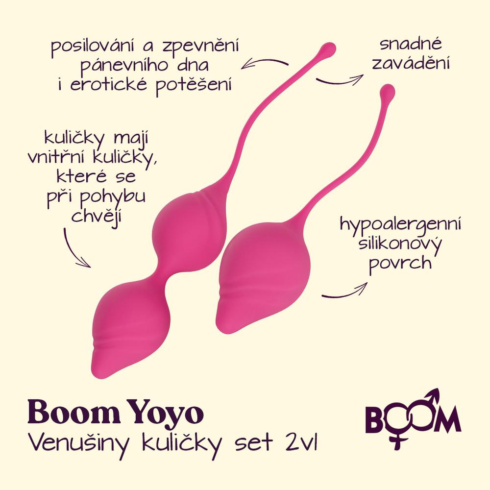 BOOM  Yoyo  Venušiny kuličky set 2v1 růžový - Image 2