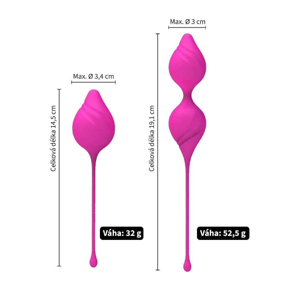 BOOM Yoyo Venušiny kuličky set 2v1 růžový