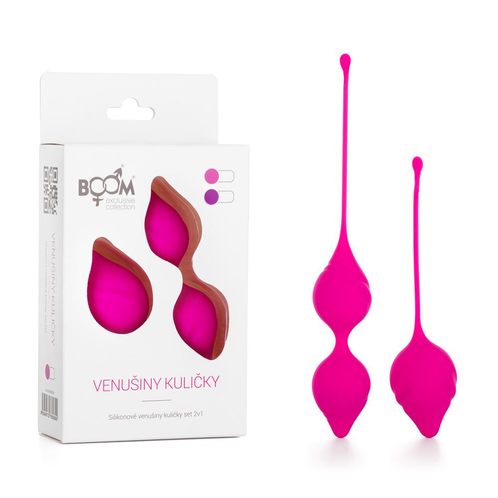BOOM Yoyo Venušiny kuličky set 2v1 růžový