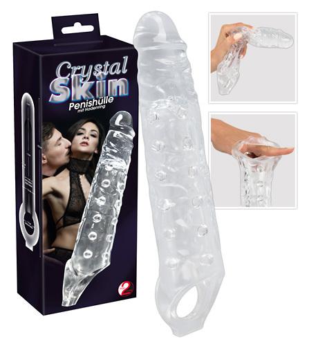 Prodlužující návlek na penis XXL - Crystal Skin