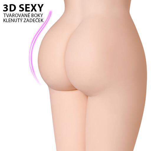 BASIC X Maya 14 kg nevibrační vagína - ženské torzo - Obrázek 7