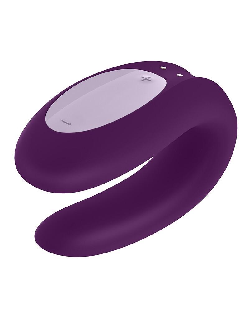 Satisfyer Double Joy párový vibrátor fialový - Obrázek 2