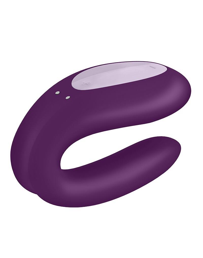 Satisfyer Double Joy párový vibrátor fialový - Obrázek 3