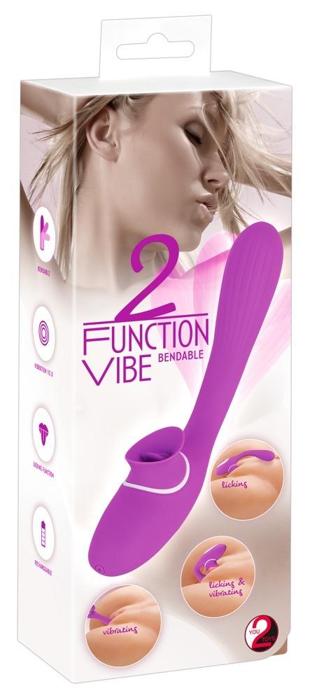 You2Toys 2 Function Vibe vibrátor fialový