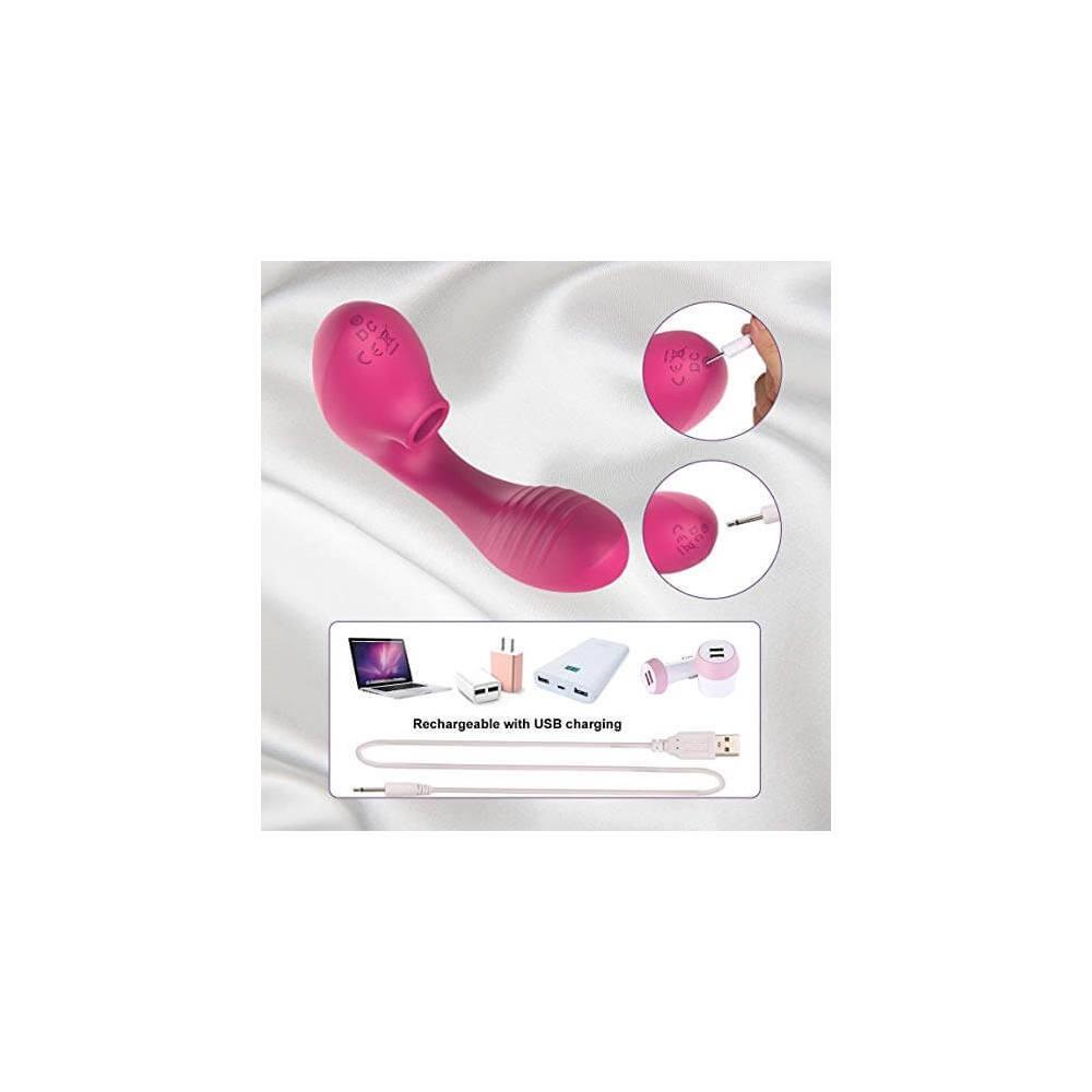 Tracy´s Dog vibrátor pro ženy na bod G a klitoris – růžový