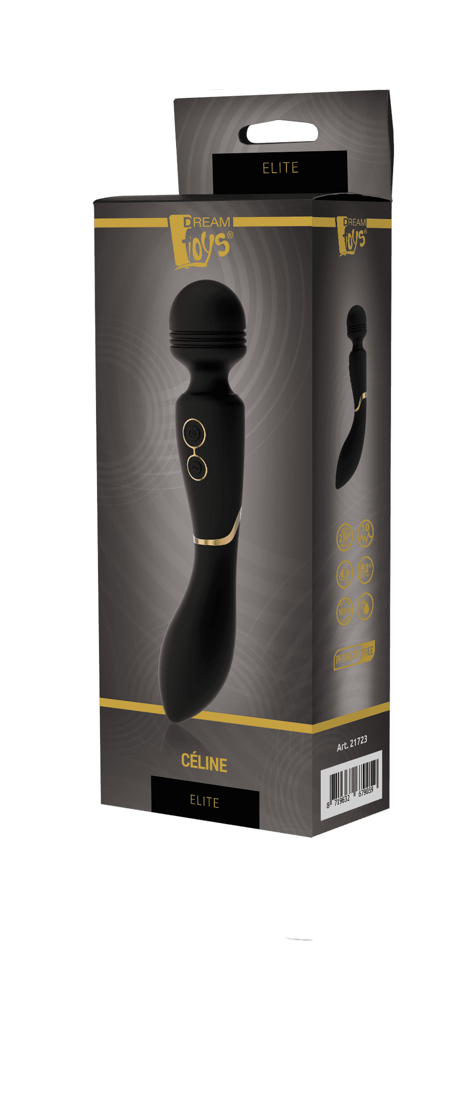 Dream Toys Elite Celine – 2v1 masážní hlavice a vibrátor