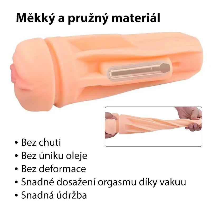 BOOM Sofia nevibrační masturbátor tělový s nastavitelným průměrem - Obrázek 3