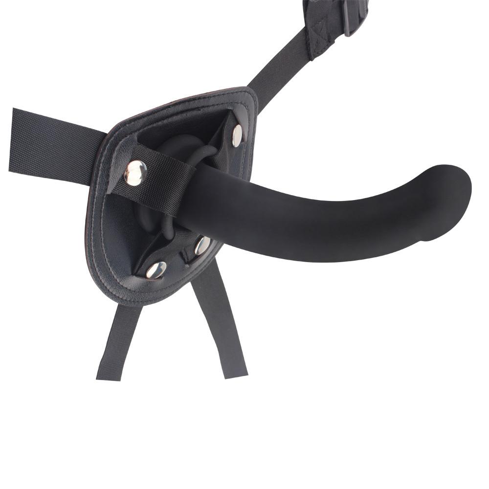 Strap-on se silikonovým dildem černý - Image 2
