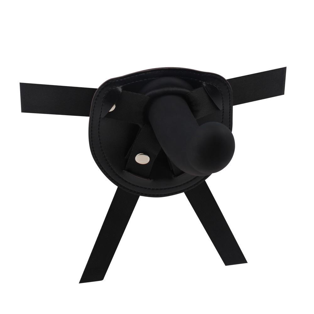 Strap-on se silikonovým dildem černý - Image 3