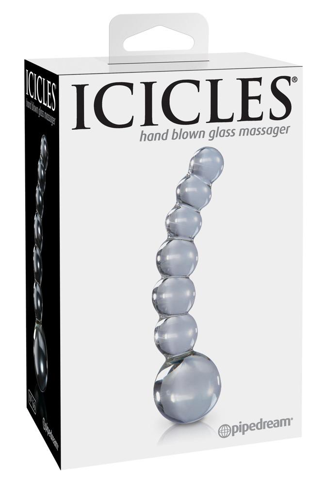 Icicles No 66 skleněné minidildo - čiré - Obrázek 3