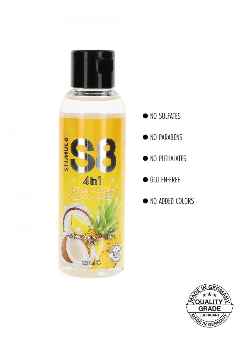S8 4 in 1 Dessert Lubrikační gel ananas a kokos125 ml