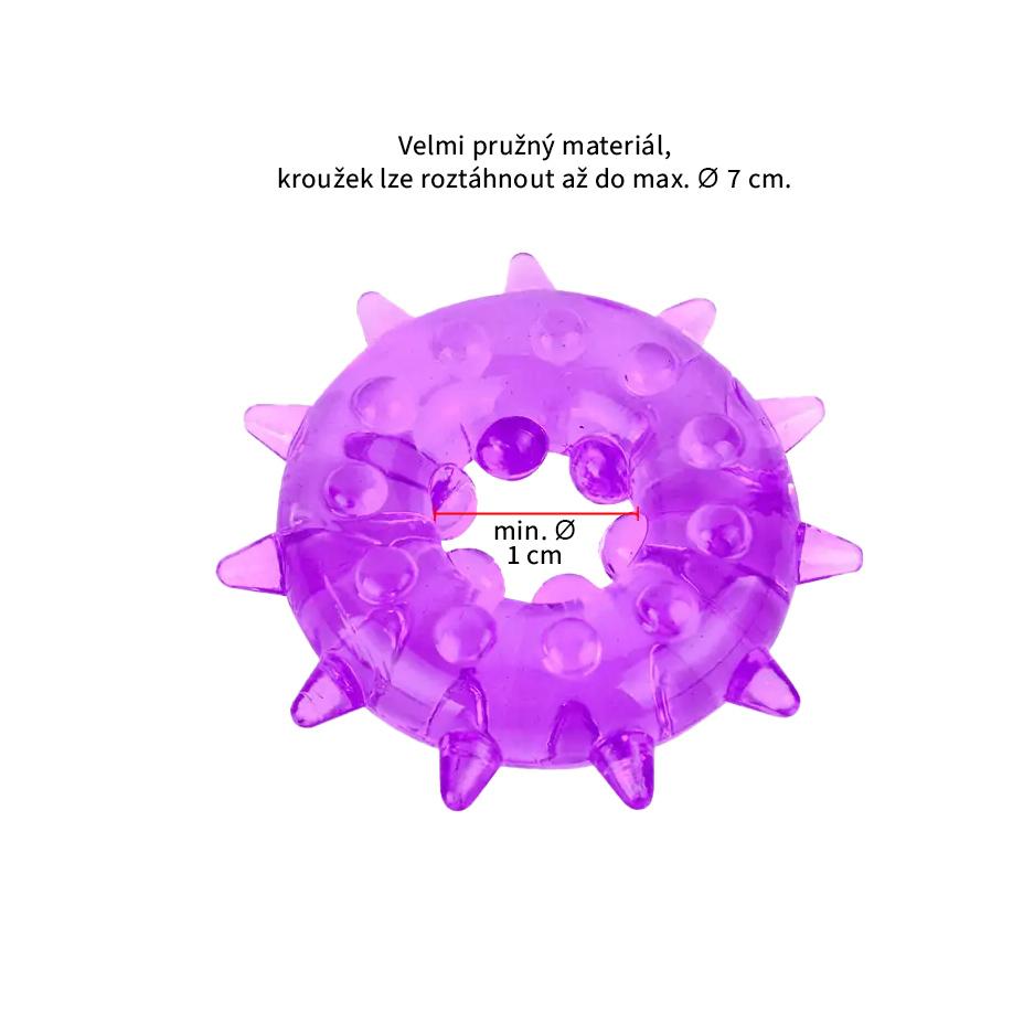BASIC X Rondelo  erekční kroužek nevibrační fialový - Image 2