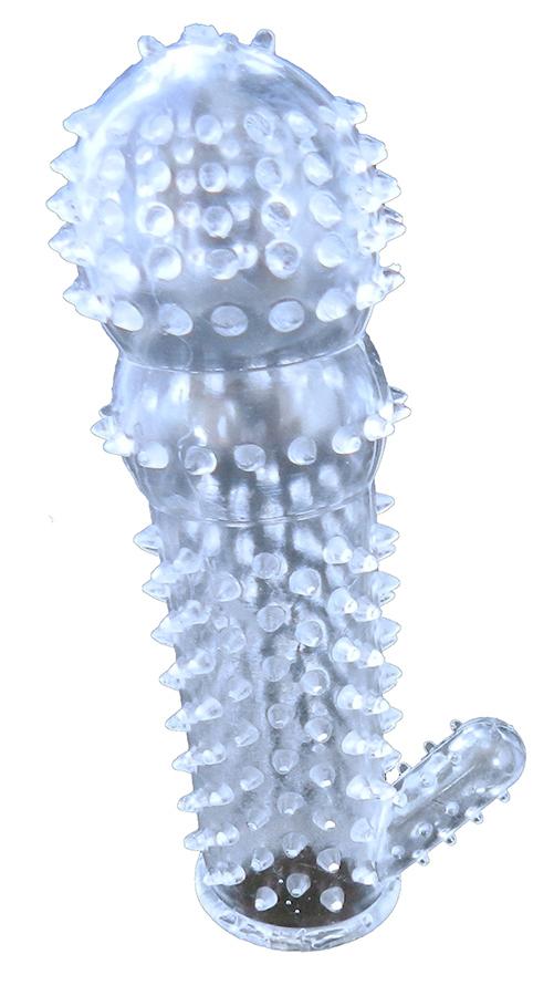 BASIC X Palanga - Stimulační návlek na penis transparentní