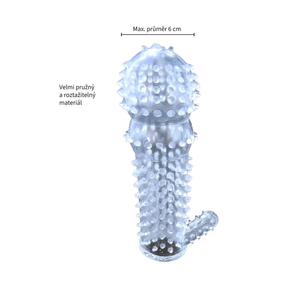 BASIC X Palanga stimulační návlek na penis transparentní - Image 3