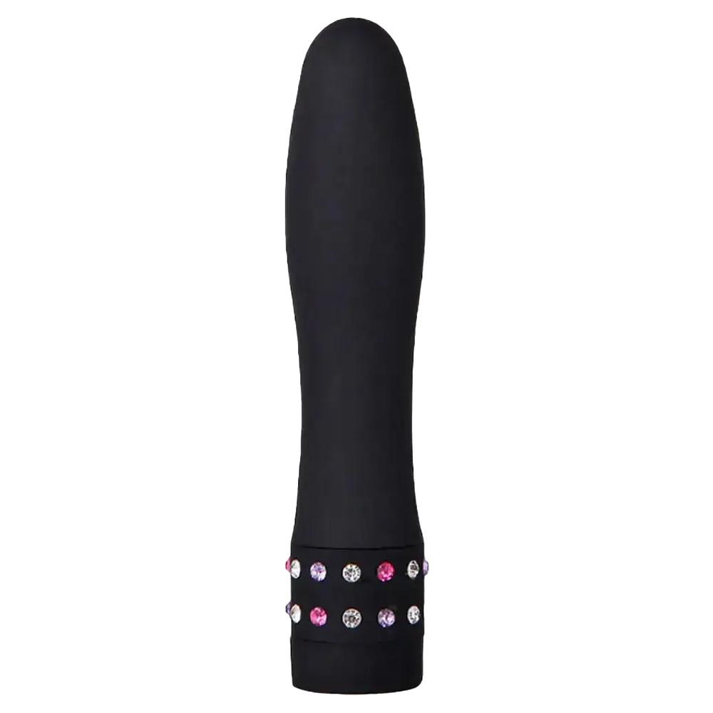 BASIC X Julien minivibrátor zdobený kamínky černý - Obrázek 4