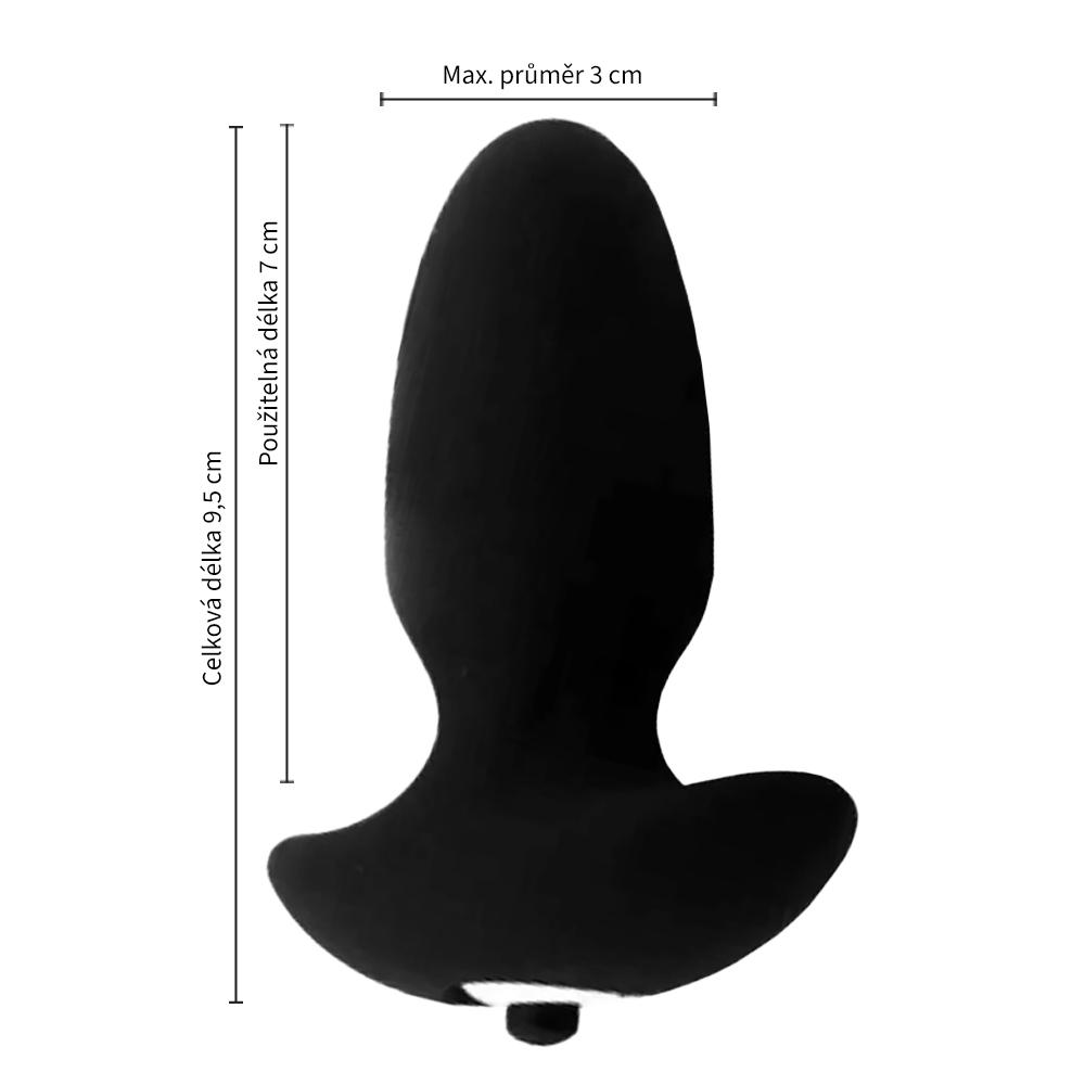 BASIC X  Miguel Anální kolík vibrační černý - Image 3