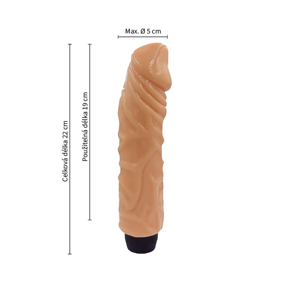 BASIC X Francisco realistický gelový vibrátor tělový - Image 3