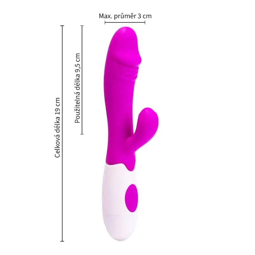 BASIC X Rossela Rabbit multifunkční vibrátor růžový - Image 3