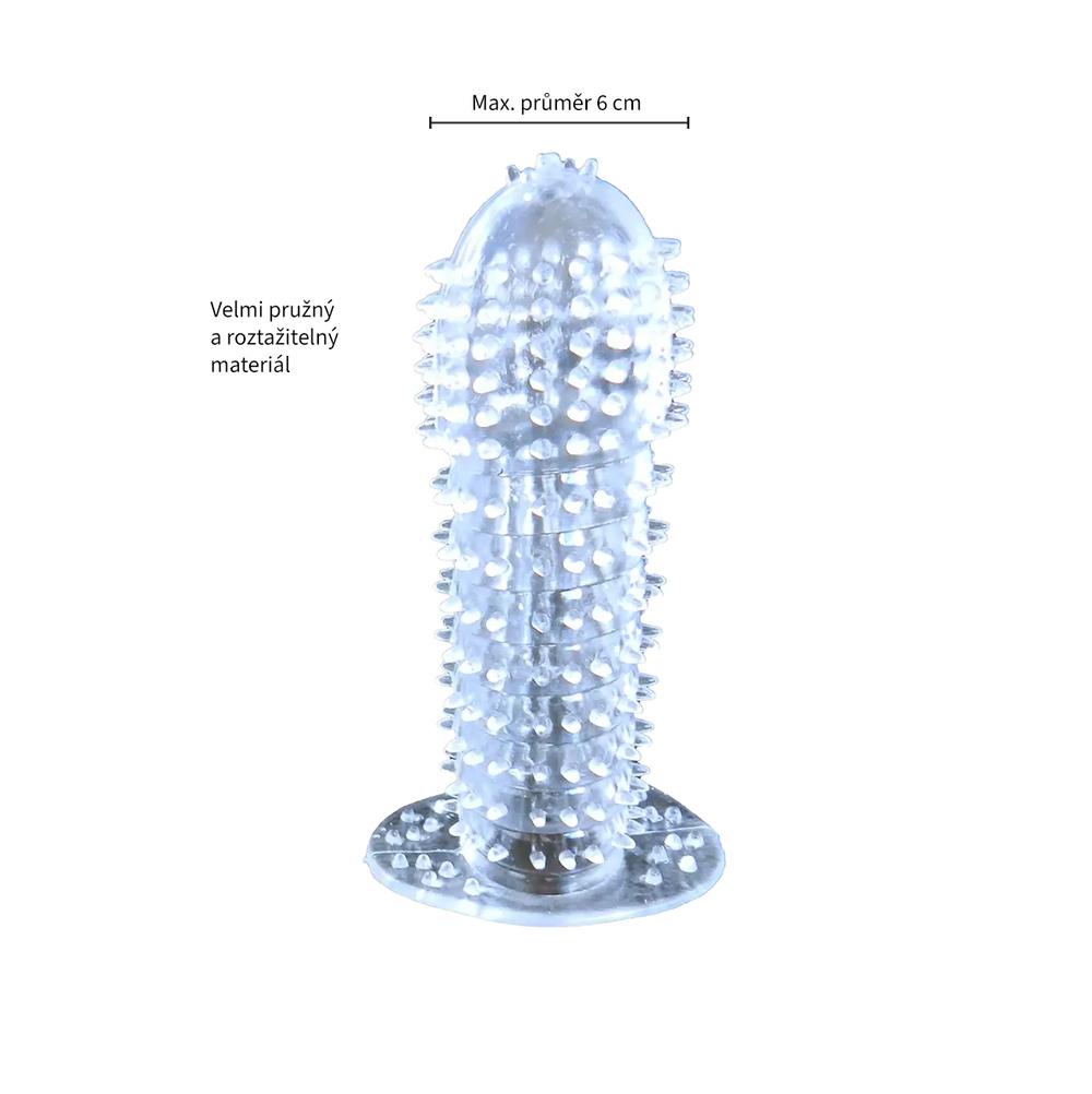 BASIC X Broon stimulační návlek na penis transparentní - Image 3
