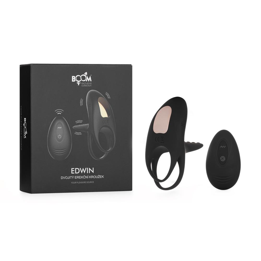 BOOM Edwin vibrační erekční kroužek s dálkovým ovládáním