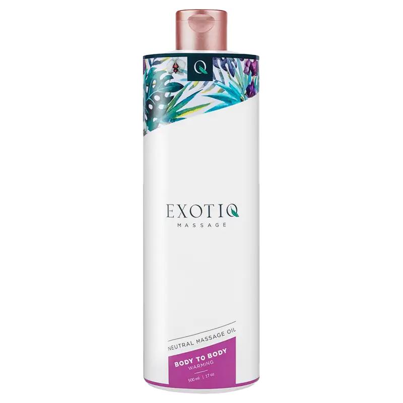 Exotiq Body To Body hřejivý masážní olej 500 ml