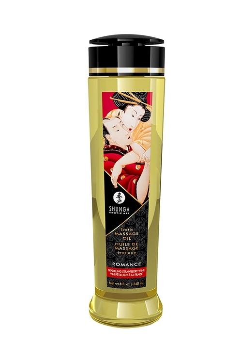 Shunga Erotic Massage Oil Romance Strawberry Wine 240ml