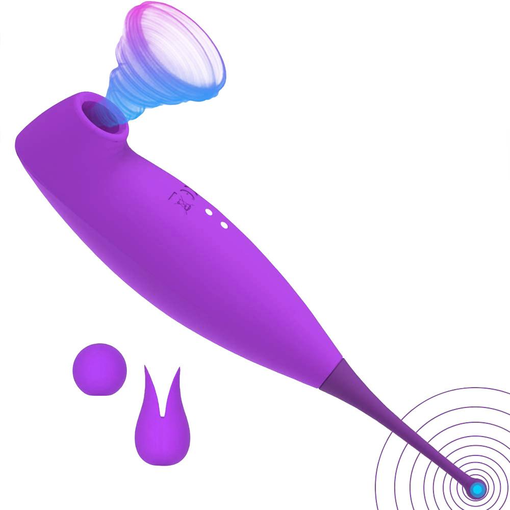 Levně BASIC X Datel podtlakový stimulátor klitorisu fialový