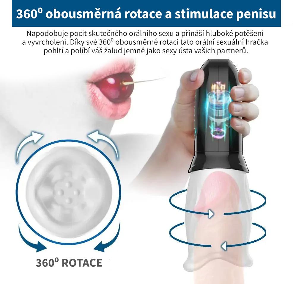 BASIC X Oral sex rotační masturbátor - Image 5
