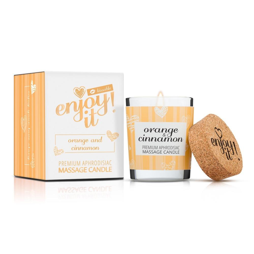 Enjoy it! Masážní svíčka Orange and cinnamon 70 ml - Image 2