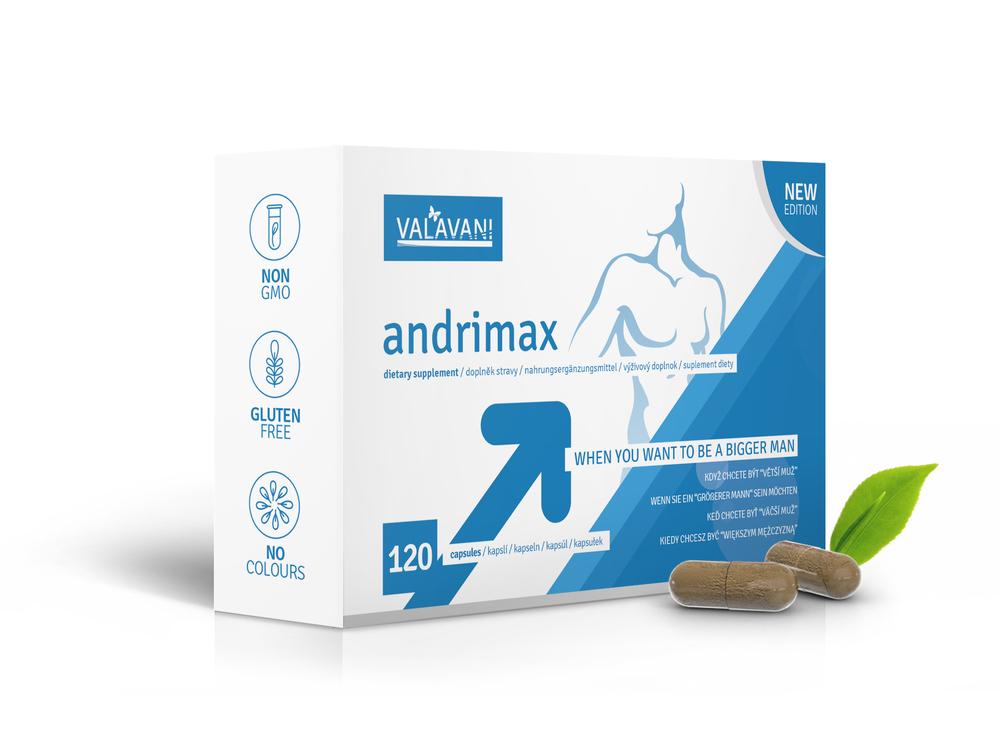 Andrimax 120 kapslí - přírodní doplněk stravy pro muže