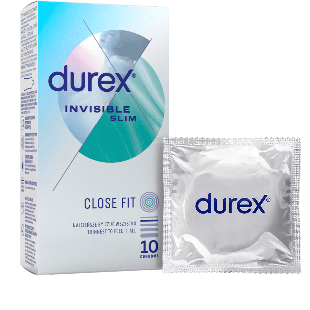 Levně Durex Invisible Close Fit 10 ks