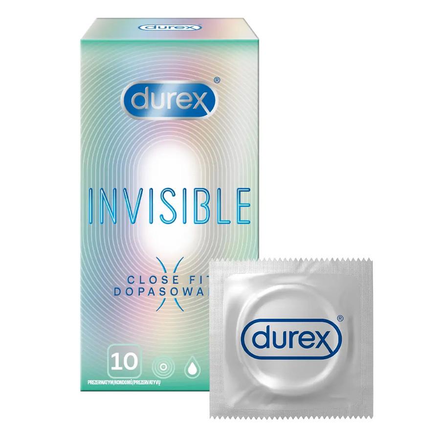 Levně Durex Invisible Close Fit 10 ks