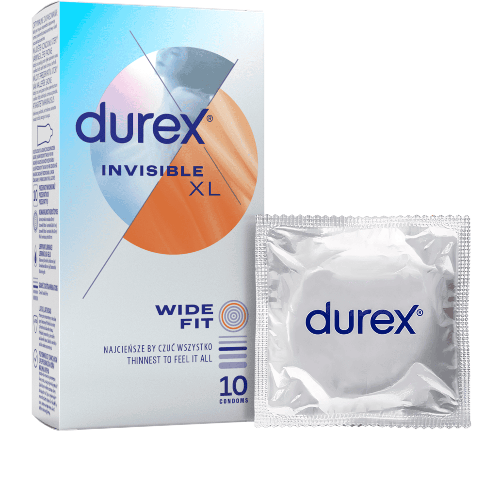DUREX kondomy Invisible XL 10 ks
