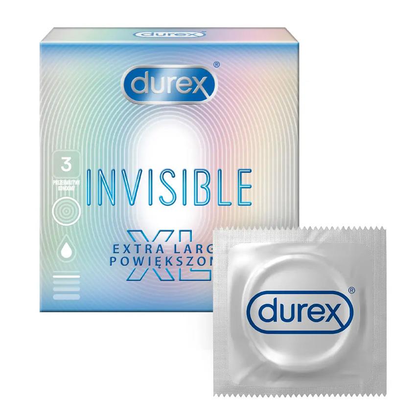 Levně Durex Invisible XL 3 ks