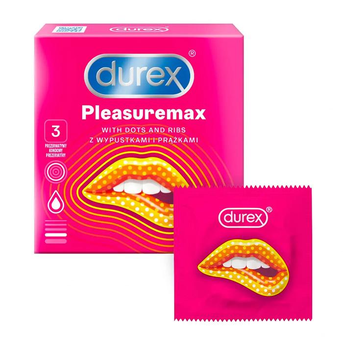 Levně Durex Pleasuremax 3ks