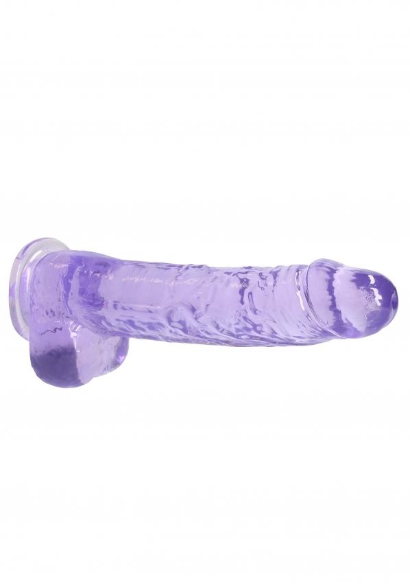 Realrock gelové dildo s přísavkou 24 cm fialové