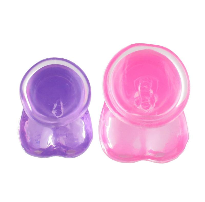 Realrock gelové dildo s přísavkou 24 cm fialové