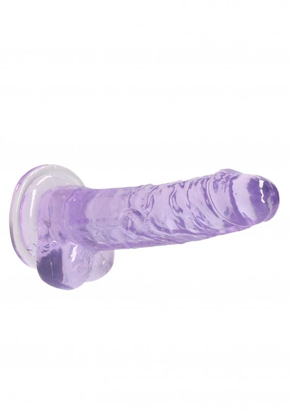 Realrock gelové dildo s přísavkou 19 cm fialové