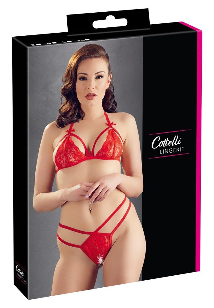 Cottelli krajkový set červený: S - Image 4