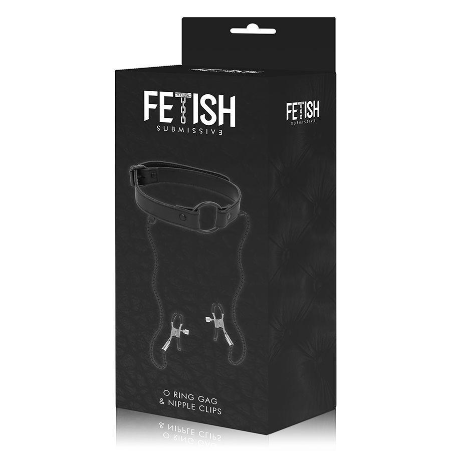 Fetish Submissive obojek se svorkami na bradavky - Image 5
