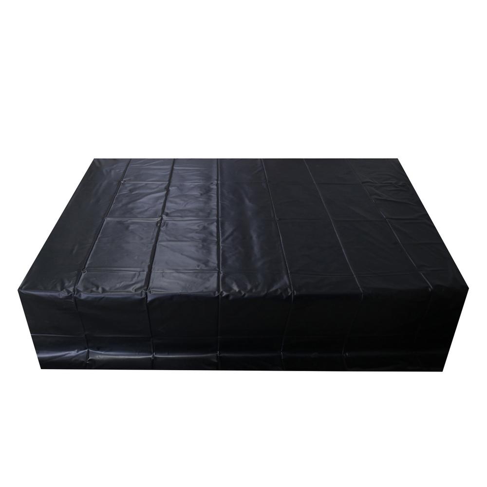 BASIC X Lakované ložní prádlo - PVC prostěradlo černé - Image 2