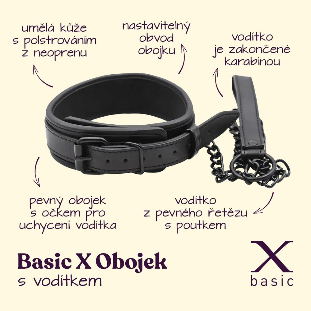 BASIC X obojek s vodítkem neoprénový - Image 2